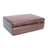 Shiwaki 4.7"x3.1"x1.6" Black Walnut Solid Wood Small Jewelry Storage Box