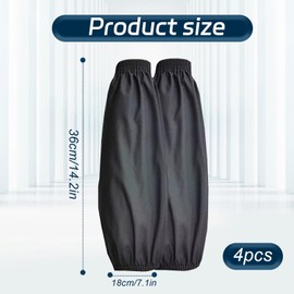 Dacatoow 4 Pack Arm Sleeves, Elastic Oil-proof Waterproof Arm Cover for Shower, Durable Sleeves,Work Sleeves with Elastic Cuffs, Breathable Arm Sleeves, for Cleaning Trays, Gardening