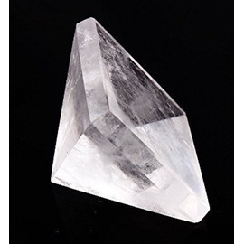 Energized Gemstones Pyramids 1.75"-2" Inch - Healing Gemstone Crystals - Lapis Crystal Quartz Green Jade Fluroite Iolite Pyrite Aventurine Amethyst Tourmaline Citrine (Crystal Quartz)