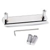 Alnicov Chrome Adjustable Saddle Bridge with Thimbles for Mustang Jaguar
