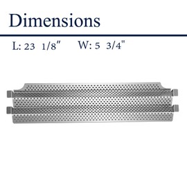 Boloda Grill Parts Replacement, 4pc Stainless Steel Heat Plate Shield for Model Viking VGBQ 30 in T Series, VGBQ 41 in T Series, VGBQ 53 in T Series, VGBQ30, VGBQ41, VGBQ53, Tamer Burner Cover