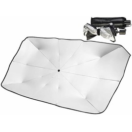 Lescars Sonnenschutz Auto: Wärmeisolierender Sonnenschutz für die Autoscheibe, 125 x 65 cm, UV50+ (Sonnenschutz Frontscheibe, Faltbarer Sonnenschutz, Falt Sonnenschutzfolie)