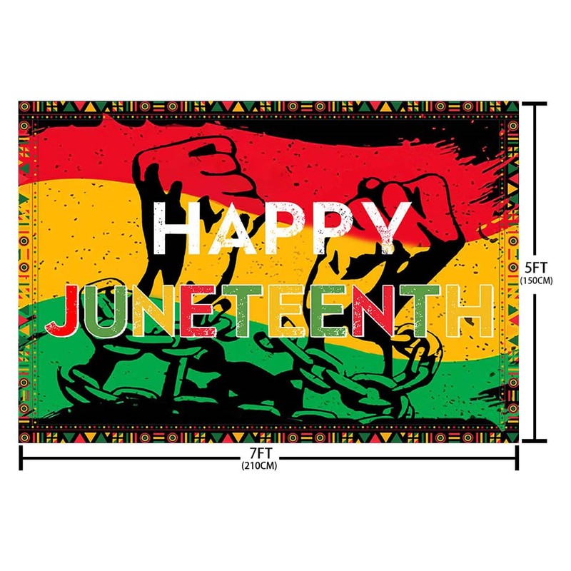 AIBIIN 7x5ft Juneteenth Backdrop African American Independence Freedom Photography Background
