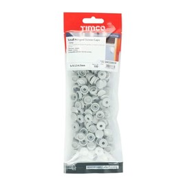Timco - Hinged Screw Caps - Small - Light Grey (Size To fit 3.0 to 4.5 Screw - 100 Pieces)