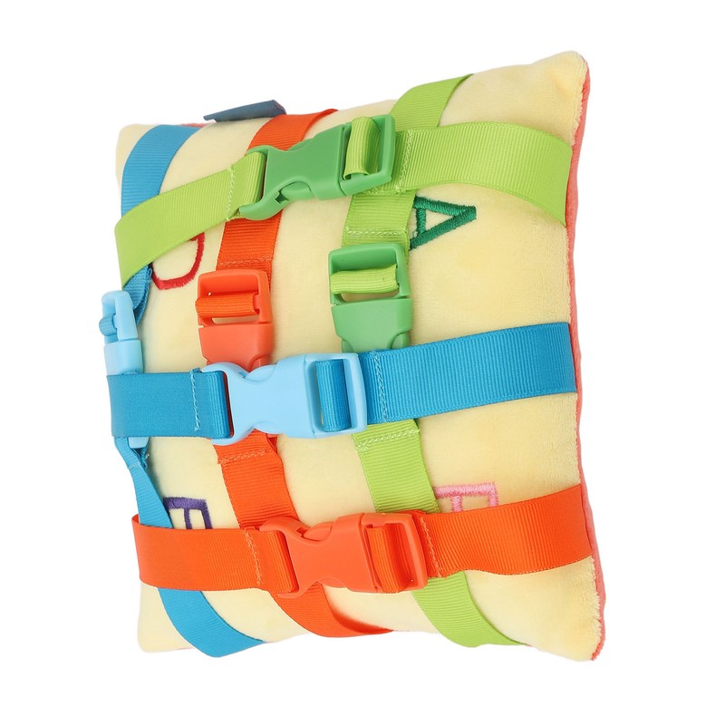 Elderly Dementia Pillow Buckle Release Colorful Straps Calming Comforting Sensory
