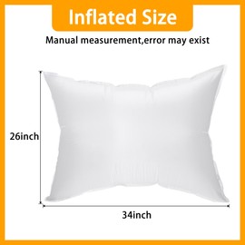 Adnee 34 x 26 Inch Patio Furniture Cover Airbag-Rectangle PP Patio Table Cover Air Pillow-Inflatable Outdoor Furniture Cover Support Prevents Leaves,Water and Snow Pooling