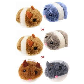 ZEKANXX 1 Set 2pcs Pull String Vibrating Movable Interactive Toy Plush Mice For Cats