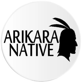 Kiwi Gifts Arikara Native - Circle Sticker Decal 3 Inch - American Indian Tribe Pride
