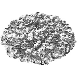 Efco 1026891 Sequins Round Cupped ø 6 mm 40 g / ~ 4.000 pcs. Silver