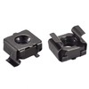 sourcing map Snap-in Cage Nuts - M6 x 1mm Carbon