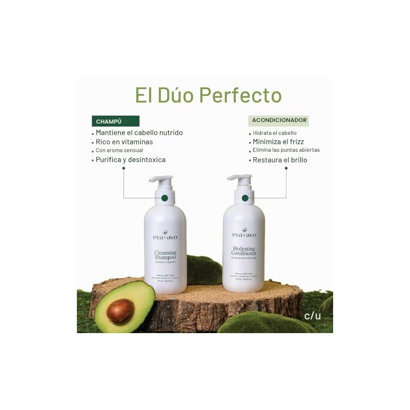 EVA AVO Dúo de Champú Acondicionador
