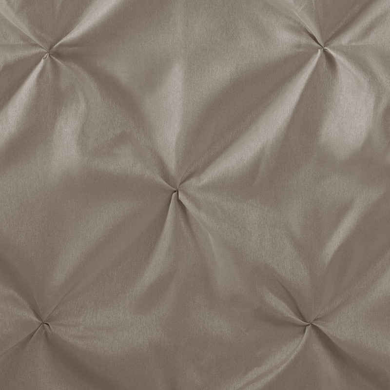 Madison Park Laurel Taupe Shower Curtain, Pieced Transitional Shower Curtains