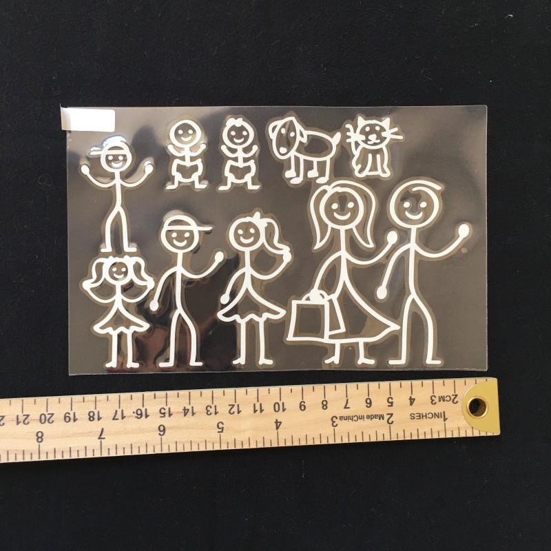 Auto Decals Set Of Family Car Stickers-Fathe