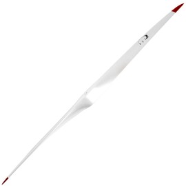 XOAR PJM 21x10 White The Sword RC Model Airplane Propeller. 21 Inch 2 Blade Painted Wood Prop with Red Tips for Gas Engines