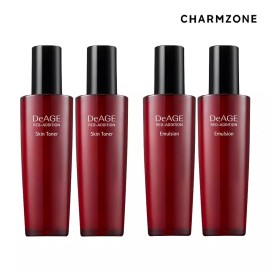 Charmzone 참존 디에이지 레드에디션 4종세트(스킨2+에멀전2) [참존 디에이지 레드에디션 4종세트(스킨2+에멀전2)] Chamzone D.Age Red Edition 4-Piece Set (2 Skin + 2 Emulsion)
