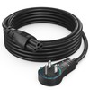 10ft 3-Prong AC Laptop Power Cord with 360° Rotating Plug