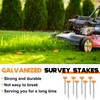 Silkfly 16 Pcs Survey Marker Low Profile Heavy Duty Galvanized