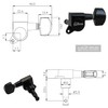 FretJoyB 18:1 Guitar Tuning Pegs 3x3 Standard Guitar Tuners Tuning