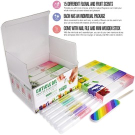 Pluma De Aceite De Cutícula De 15 Piezas Para El Cuidado De Las Uñas Kit De Productos Para El Cuidado De Uñas, Tratamiento Para Uñas Dañadas, Suero De Reparación, Crema Fortal