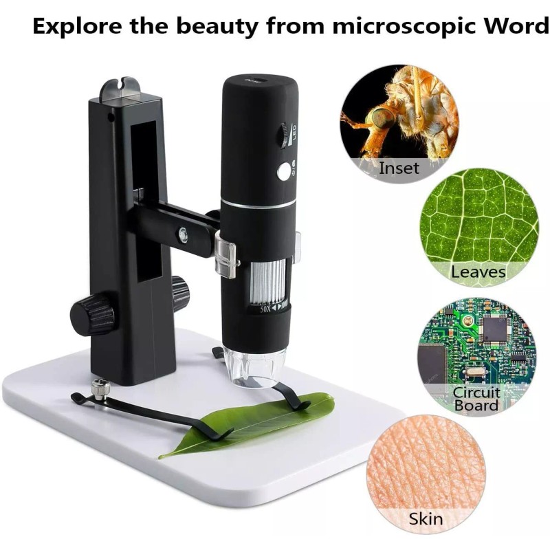 ROTEK Digital Microscope, ROTEK WiFi USB Microscope Camera 1000x Zoom