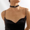 Xerling Boho Layered Black Faux Pearl Rhinestone Crystal Pendant Choker