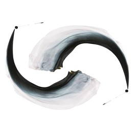 Anlising 1 Pair Balls for Belly Dance, Poi Streamer Throwing Ball, Scarf Throwing Ball, Belly Dance Poi Streamers Silk Veil, Poi Streamer Throwing Ball for Belly Dance Performance, for Parties,