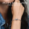 Pulsera Plata Para Charms Cadena Serpiente Broche Corazón