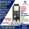 ESP32-S3 Board, 8MB Flash, 2MB RAM, USB Type-C, PCB Antenna