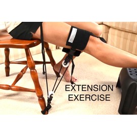 Knee Exerciser Pro-Single Knee Pulley: Best choice for post Knee Surgery therapy for preforming EXTENSION and FLEXION Exercises, TKA, ACL & Knee Contracture Rehab, POLEA DE RODILLA