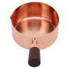 Sauce Pan Wooden Handle Rose Gold Stainless Steel Sauce Pot
