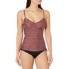 prAna Moorea Tankini para Mujer, con Rayas de tejado oxidadas,