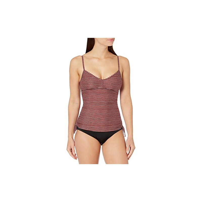 prAna Moorea Tankini para Mujer, con Rayas de tejado oxidadas,