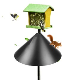 Squirrel baffles for Bird feeders, Squirrel Guard Pole Mount Stopper for Outdoor Bird Feeder or Shepherd Hooks,12inch Diameter (002)