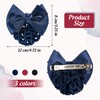 TXIN 3 Pieces Hair Snood Net Bun Cover Knit Hairnet