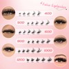 Individual Eyelashes Wispy Cluster Lashes D Curl Natural Lash Clusters