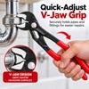 Quick-Adjust Tongue & Groove Pliers for Plumbing – V-Jaw Water