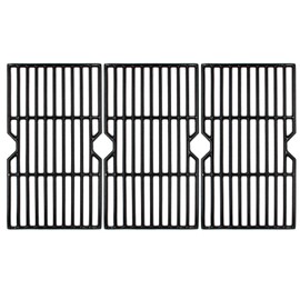 Hongso 16 7/8" Polished Porcelain Coated Cast Iron Grill Grates 463436215 Replacement for Charbroil 463420508 463440109 463439915 463434313 461471717 463436214 Thermos 461442114 Grill Models, 3-Pack