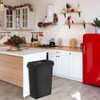 Windyun 4 Pcs 23 Gallon Black Spandex Stretchable Trash Can