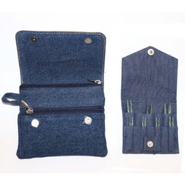 KnitPro Indigo Wood Short Interchangeable Circular Knitting Needles Set 3.00mm-6.00mm