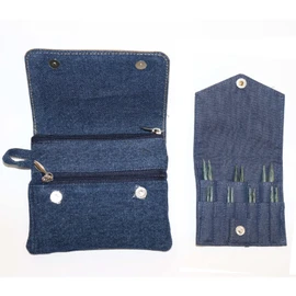 KnitPro Indigo Wood Short Interchangeable Circular Knitting Needles Set 3.00mm-6.00mm