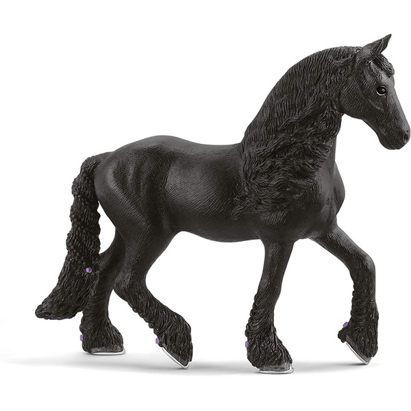 SCHLEICH Horse Club Friesian Mare Educational Figurine for Kids Ages 5-12