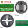 2 Pcs Rubber Ring Seal Gaskets with Top Base Gear