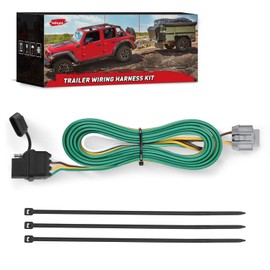 Nilight 4 Pin Trailer Wiring Harness 55441 Custom for 2005 2006 2007 2008 2009 2010 2011 2012 2013 14 15 16 17 18 19 20 21 22 23 24 Nissan Frontier Xterra Pathfinder Suzuki Equator