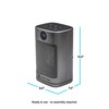 Comfort Zone Digital Desktop Heater, 1500W/1000W, ECO Mode, Thermostat, Remote
