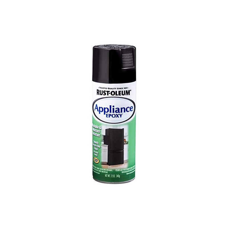 Rust-Oleum 7886830-2PK Specialty Appliance Epoxy Spray, 12 oz, Black, 2