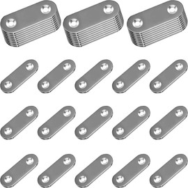 30PCS Straight Brace Brackets 1.42 Inch Stainless Steel Flat Mending Plates, Repair Fixing Joining Brackets for Wood Furniture with Screws