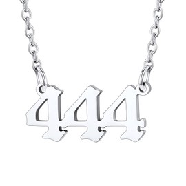 U7 444 Angel Number Egirl Aesthetic Necklace Eboy