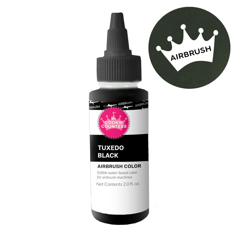 Cookie Countess - Tuxedo Black edible airbrush color 2oz