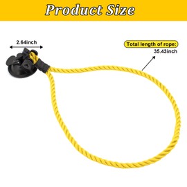 Dexspoeny 1PC Cowboy Hat Holder for Truck with Suction Cup, Cowboy Hat Mounts for Your Vehicle, Cowboy Hat Rack for Truck Seats, Car Accessories to Fix Cowboy Hat and Keep Hat Shape