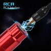 ATOMUS Tattoo RCA Connector Clip Cords 5.68ft 1.73m Silicone Wire